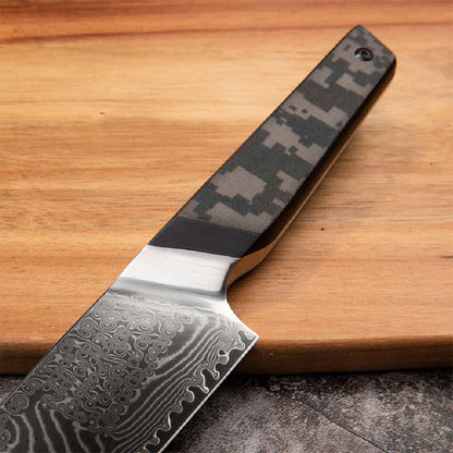 Cuchillo Santoku 18cm 10Cr+Damasco CAMUFLADO