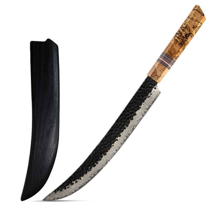 Cuchillo Carnicero 25cm 10Cr+Kurouchi Damasco