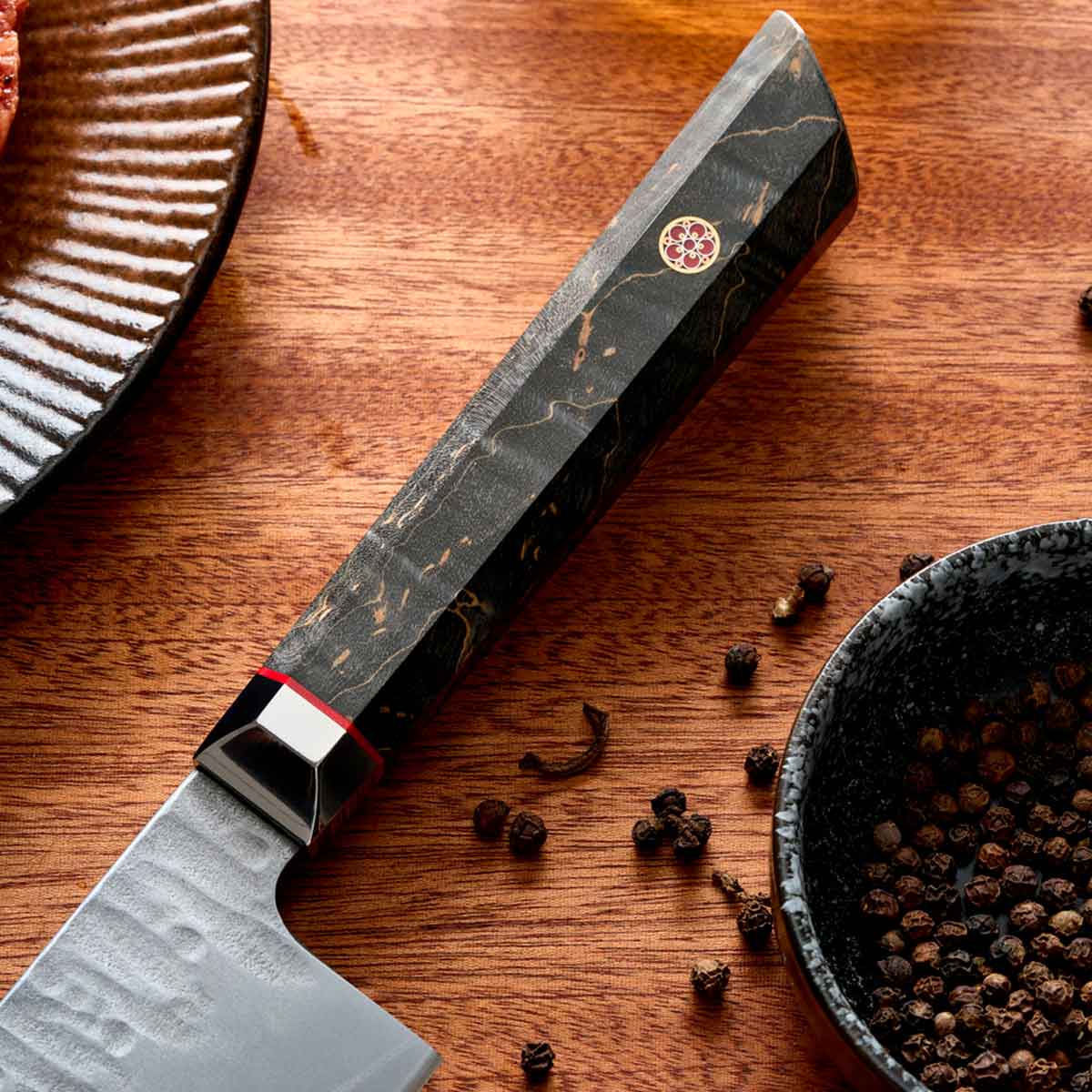 Cuchillo Kiritsuke 22cm clad 10Cr Madera+Inox