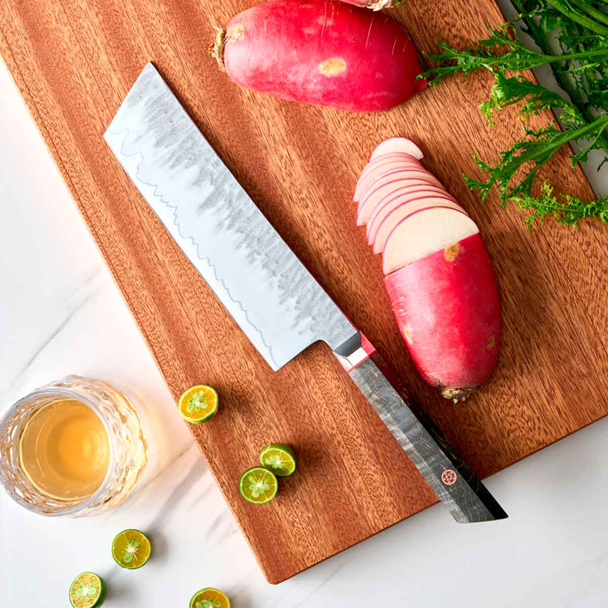 Cuchillo Nakiri 18cm clad 10Cr Madera+Inox