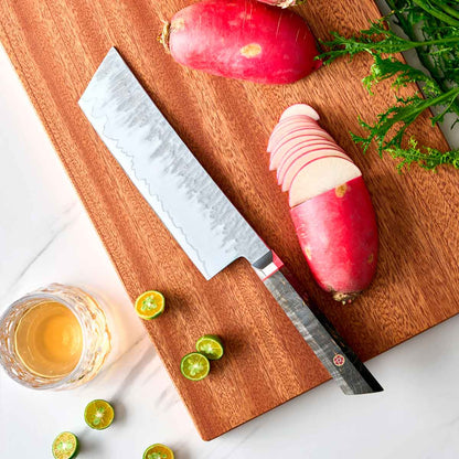 Cuchillo Nakiri 18cm clad 10Cr Madera+Inox