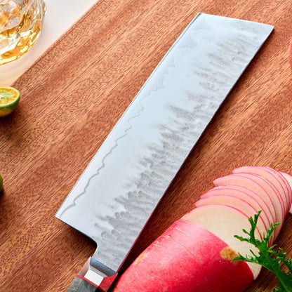 Cuchillo Nakiri 18cm clad 10Cr Madera+Inox