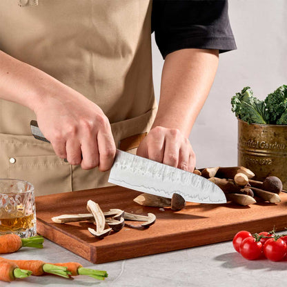 Cuchillo Santoku 18cm 10Cr Madera+Inox
