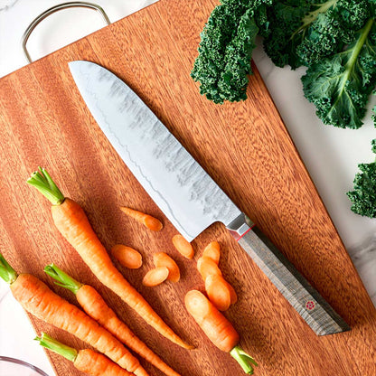Cuchillo Santoku 18cm 10Cr Madera+Inox