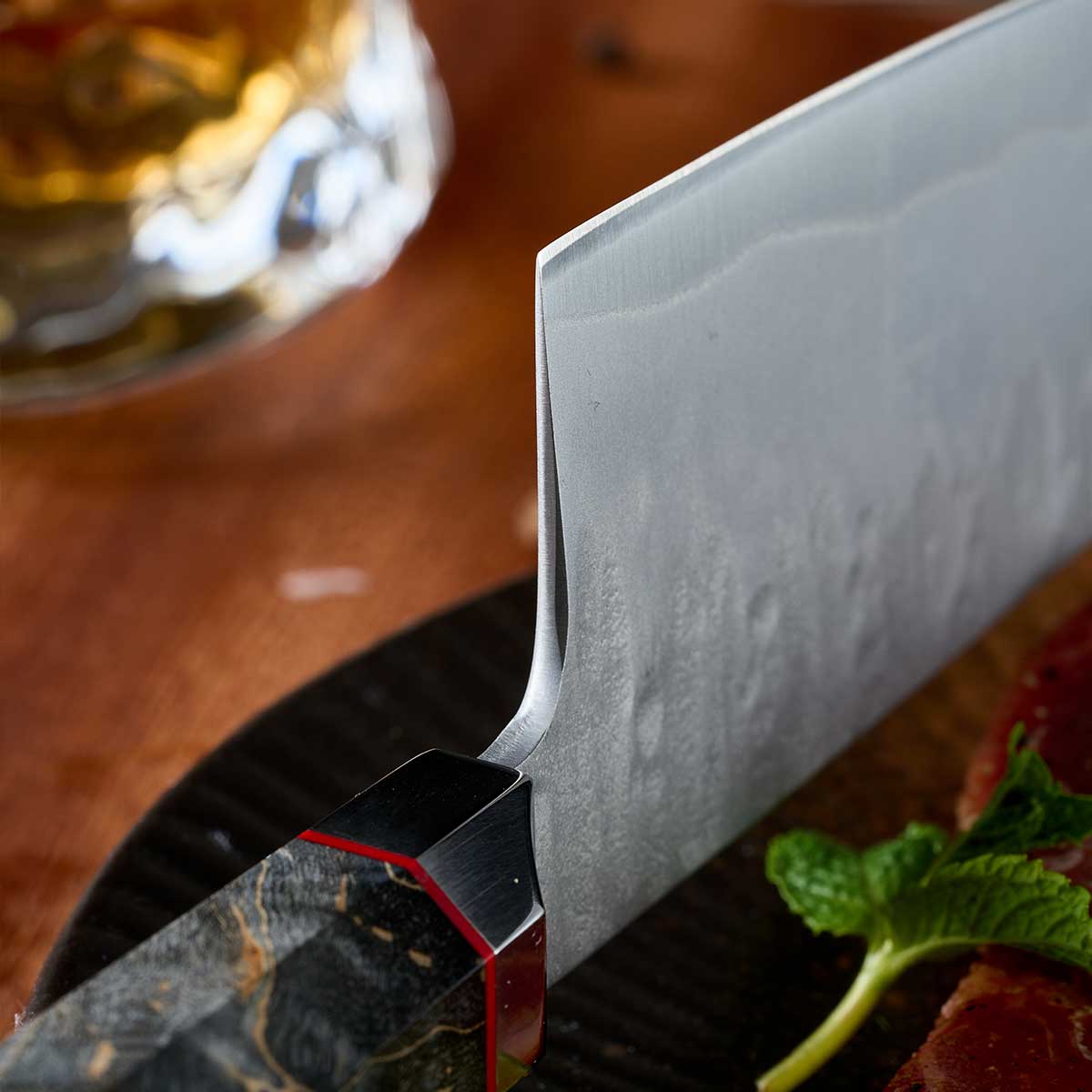 Cuchillo Santoku 18cm 10Cr Madera+Inox