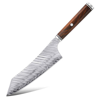 Cuchillo Kiritsuke 20cm 10Cr+Relámpagos Mango Ziricote