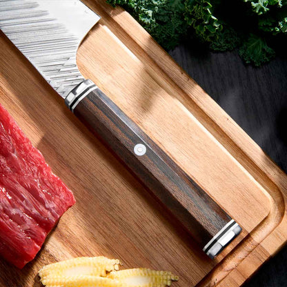 Cuchillo Kiritsuke 20cm 10Cr+Relámpagos Mango Ziricote