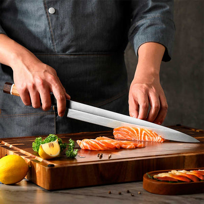 Cuchillo Yanagi 30cm 10Cr Mango Olivo