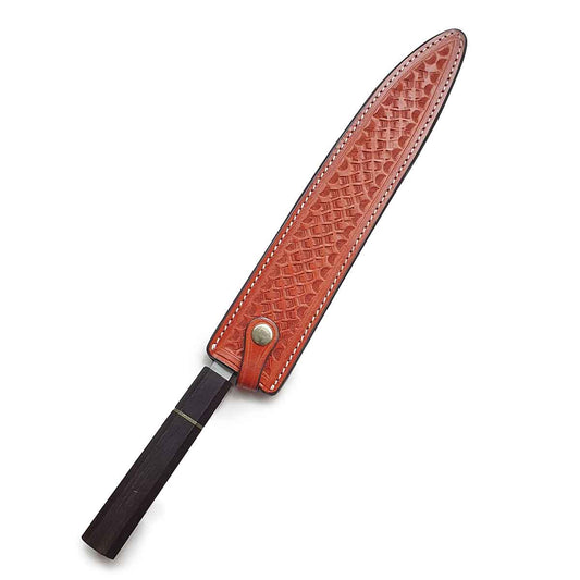 Funda de cuero peruano Yanagi 27cm - labrado PAICHE