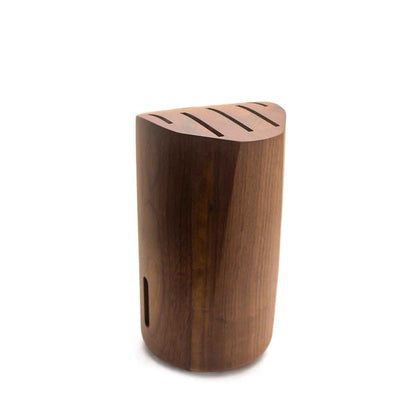 Soporte de madera Nogal para 5 cuchillos