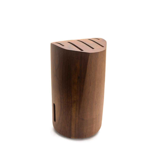 Soporte de madera Nogal para 5 cuchillos