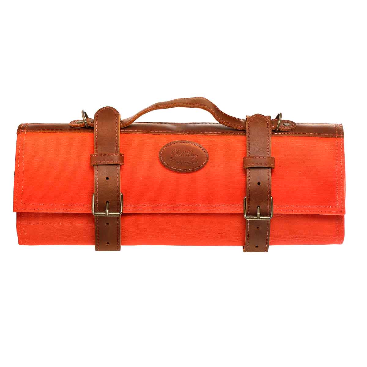 Maletín de chef para 12 cuchillos Anaranjado