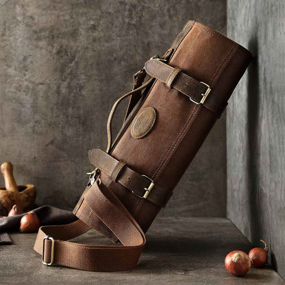 Maletín de chef para 12 cuchillos café