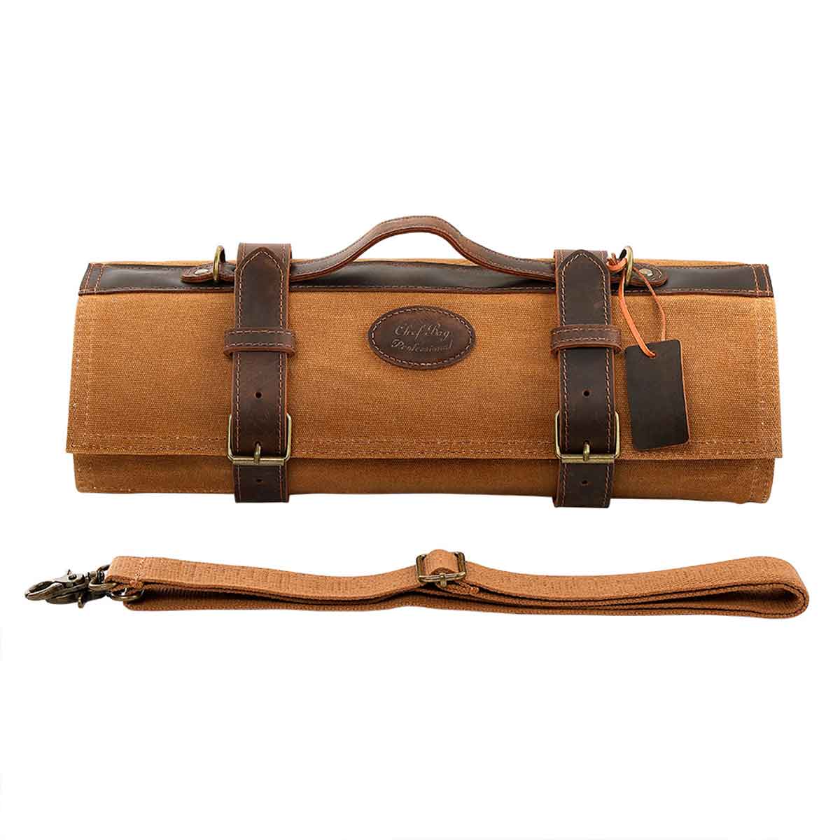 Maletín de chef para 12 cuchillos Mostaza