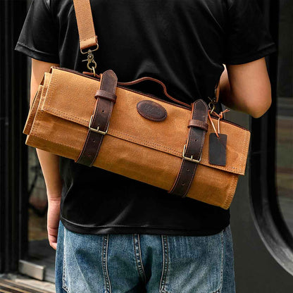 Maletín de chef para 12 cuchillos Mostaza