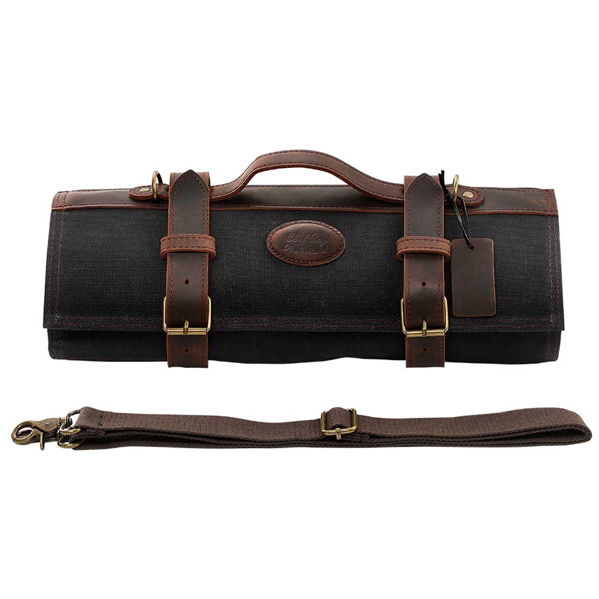 Maletín de chef para 12 cuchillos negro