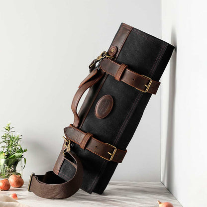 Maletín de chef para 12 cuchillos negro