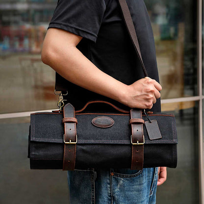 Maletín de chef para 12 cuchillos negro