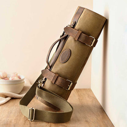 Maletín de chef para 12 cuchillos verde militar