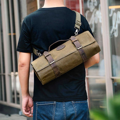 Maletín de chef para 12 cuchillos verde militar