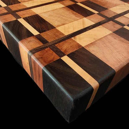 Tabla de Picar Cuadrícula Nogal