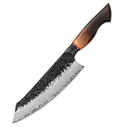 Cuchillo Bunka 19cm 10Cr+Kurouchi Mango Roble