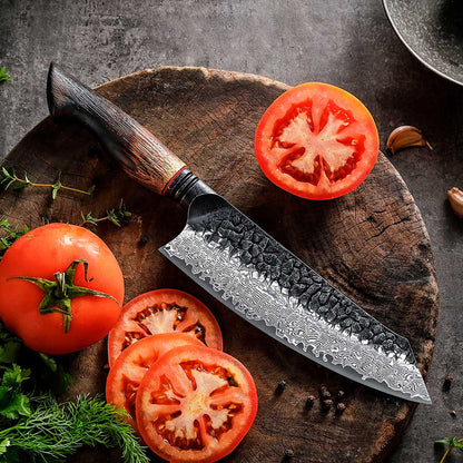 Cuchillo Bunka 19cm 10Cr+Kurouchi Mango Roble