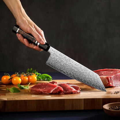 Cuchillo Kiritsuke 21cm ZDP-189+Damasco Bronce | PREMIUM