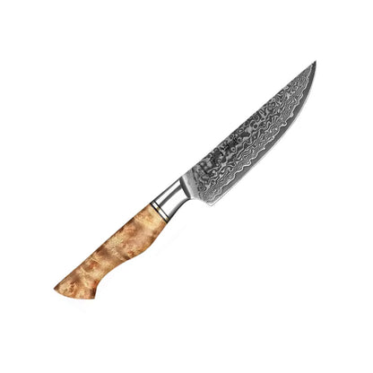 Cuchillo Bistec 13cm 10Cr+Damasco Sicomoro