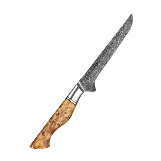 Cuchillo Deshuesador 16cm 10Cr+Damasco Sicomoro