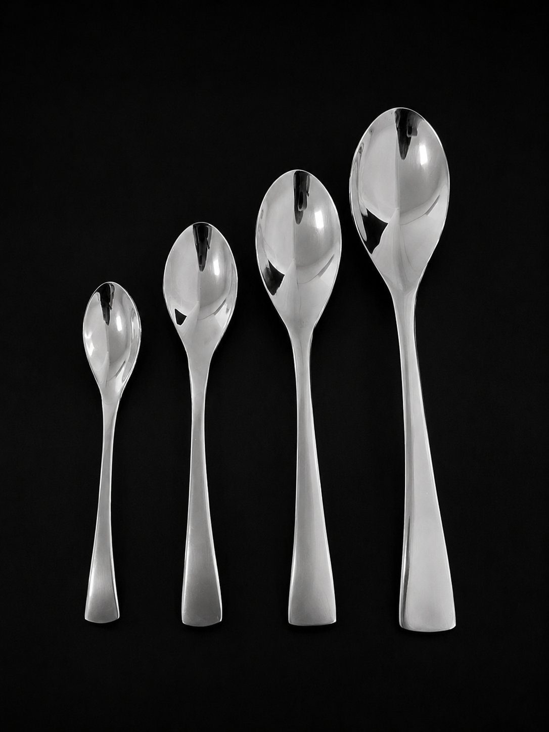 Cucharas plateadas - INOX - Tamaños Variados