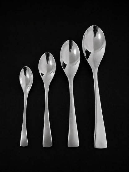 Cucharas plateadas - INOX - Tamaños Variados