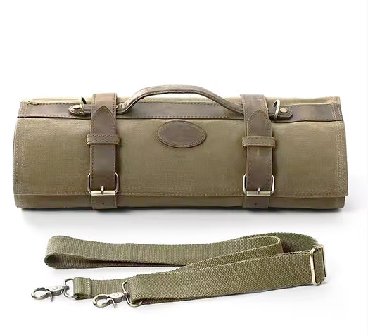 Maletín de chef para 12 cuchillos verde militar